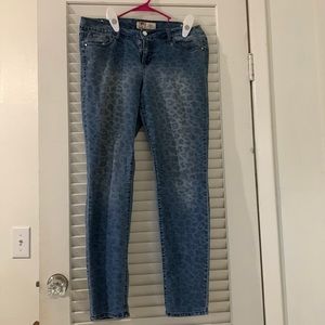 Size 15 Junior Leopard Printed Jeans